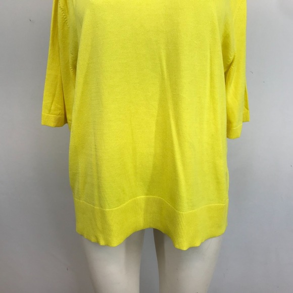 Banana Republic Yellow Short Sleeve Forever Sweater - Picture 3 of 11
